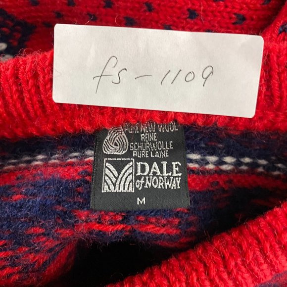 Dale Of Norway Womens Sweater Medium Wool Fair Isle Ski Crewneck Nordic FS-1109 - Picture 2 of 6